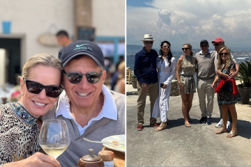 Dr Jen Ashton flaunts toned legs on beach trip in rare pics with husband Tom